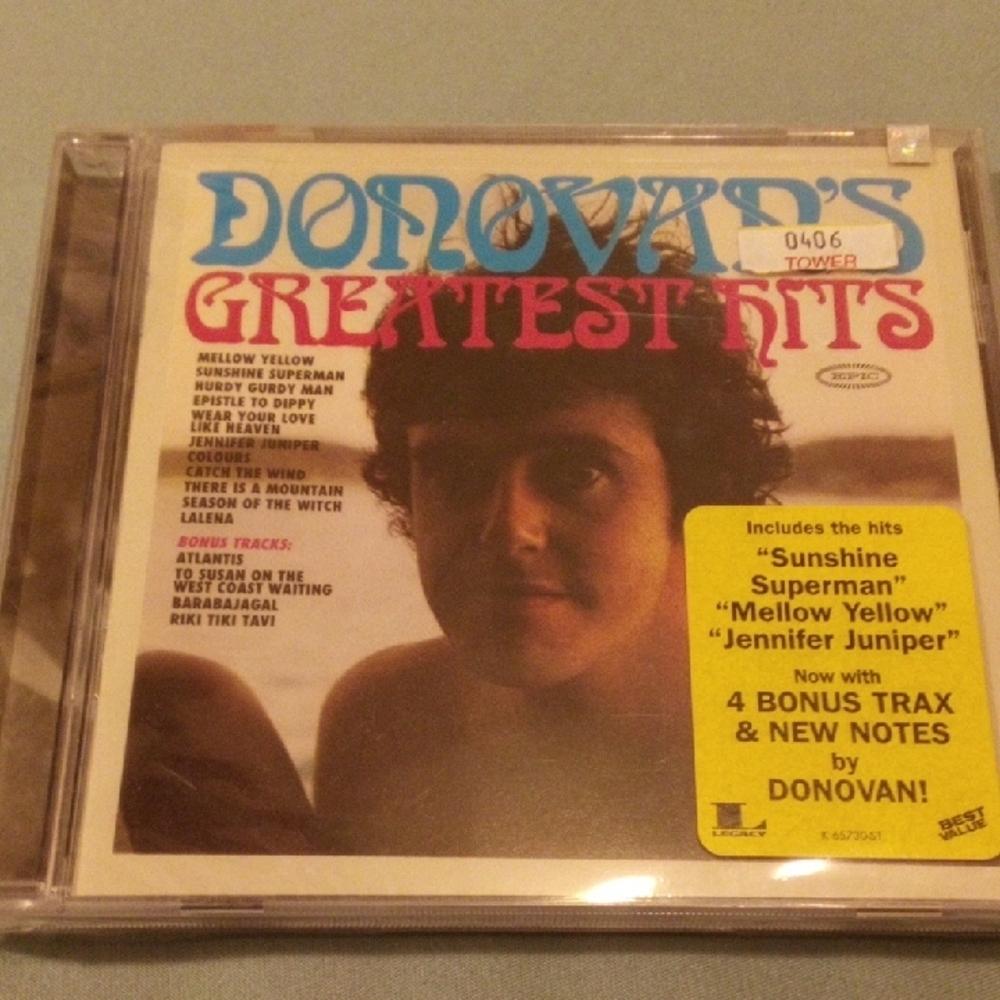 Donovan's Greatest Hits CD - Vibrant‎ Cover